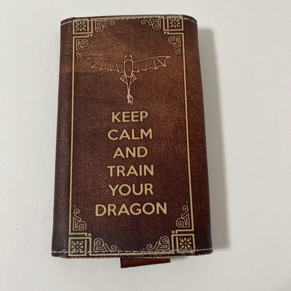 Wallet/Phone Case. Keep Calm And Train Your Dragon. 5.5” X 3.5” - Picture 2 of 6
